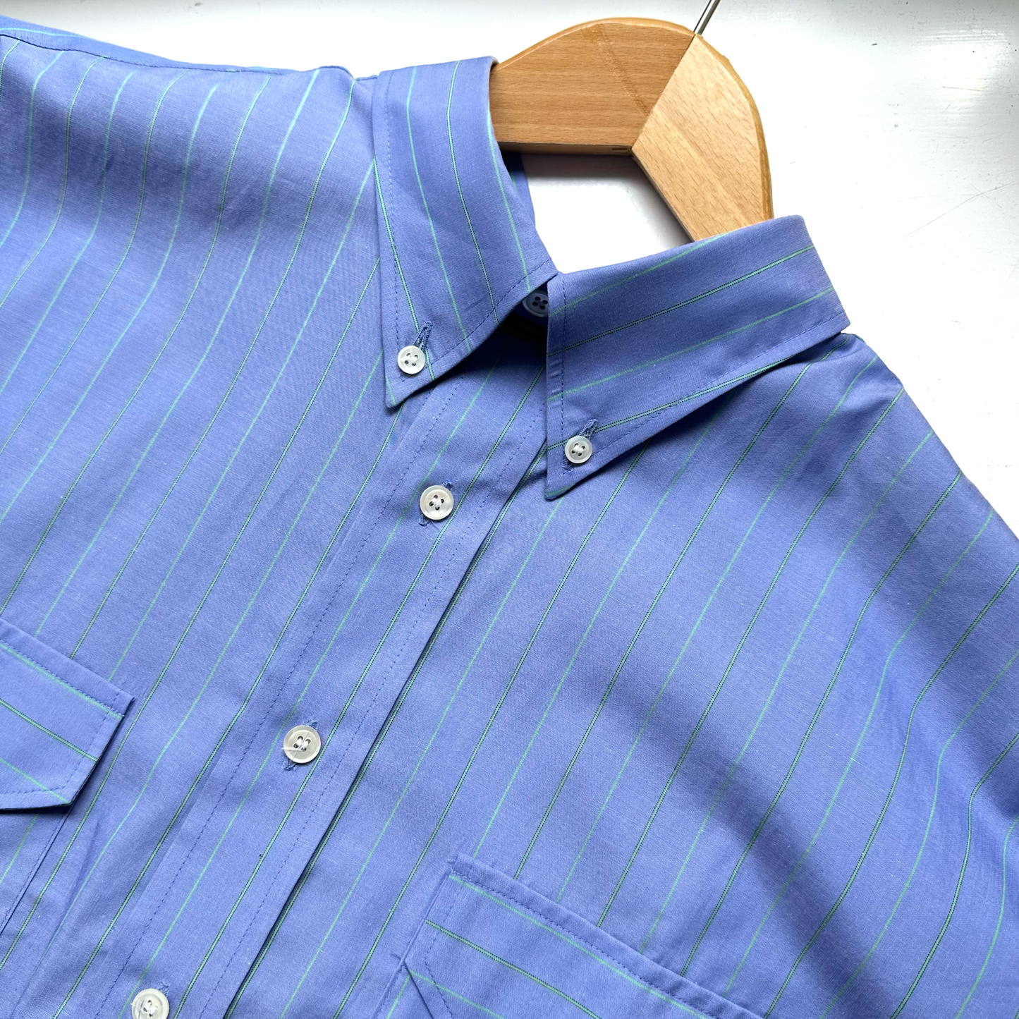 Upcycled Shirt 8 - XL, Cotton, Striped