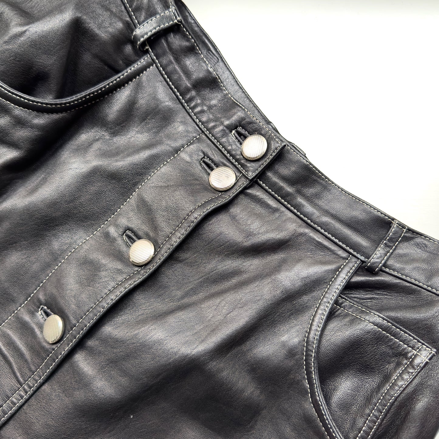 Vintage Leather Skirt - Size M