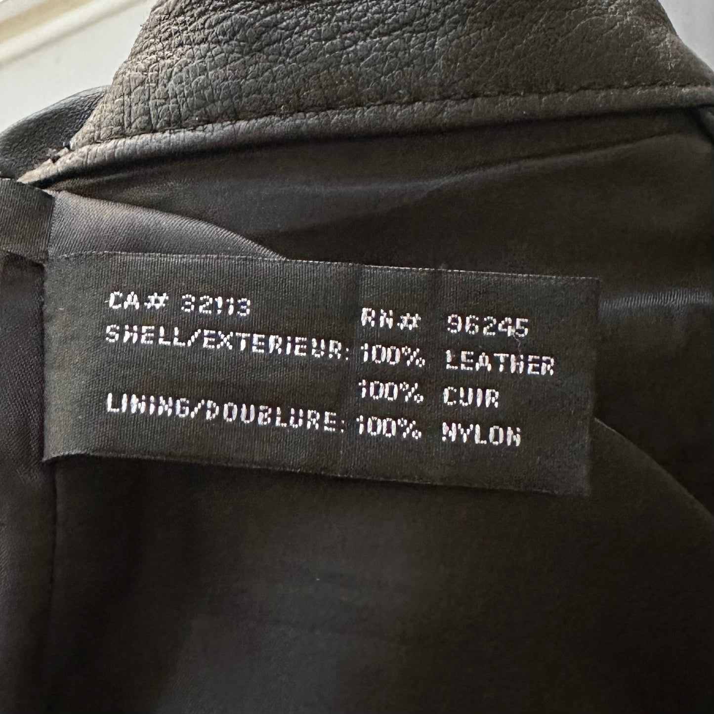 Vintage Black Leather Mini Skirt