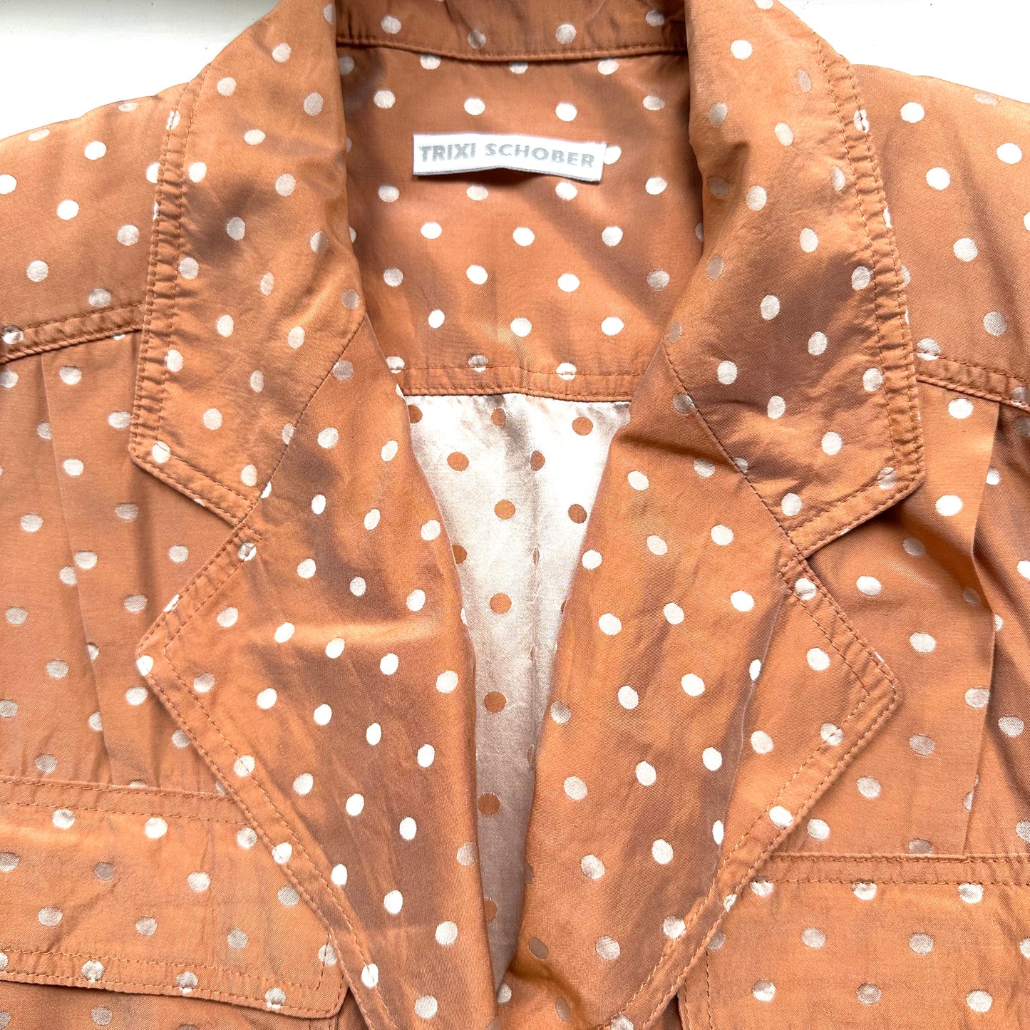 Vintage Silk Belted Jacket - size M