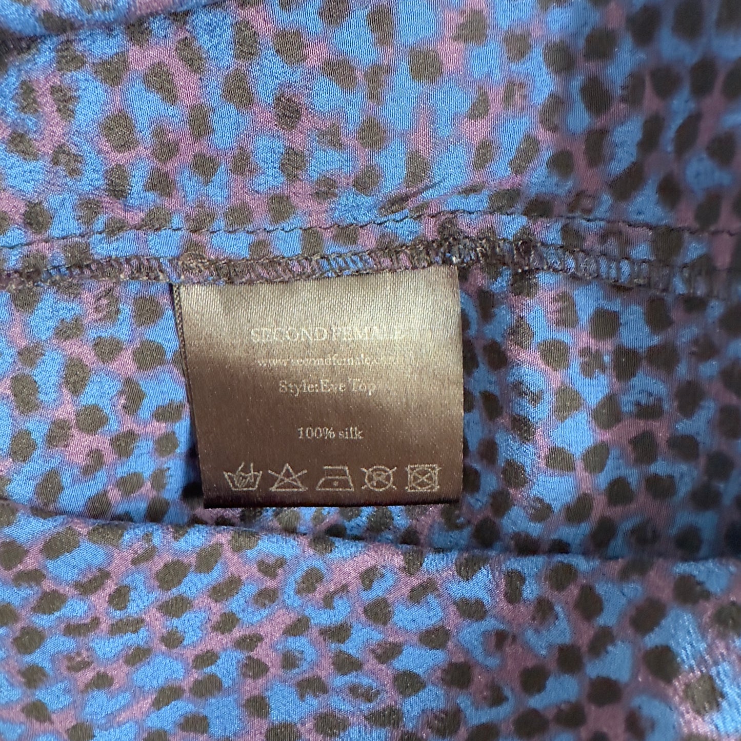 Animal Print Silk Top