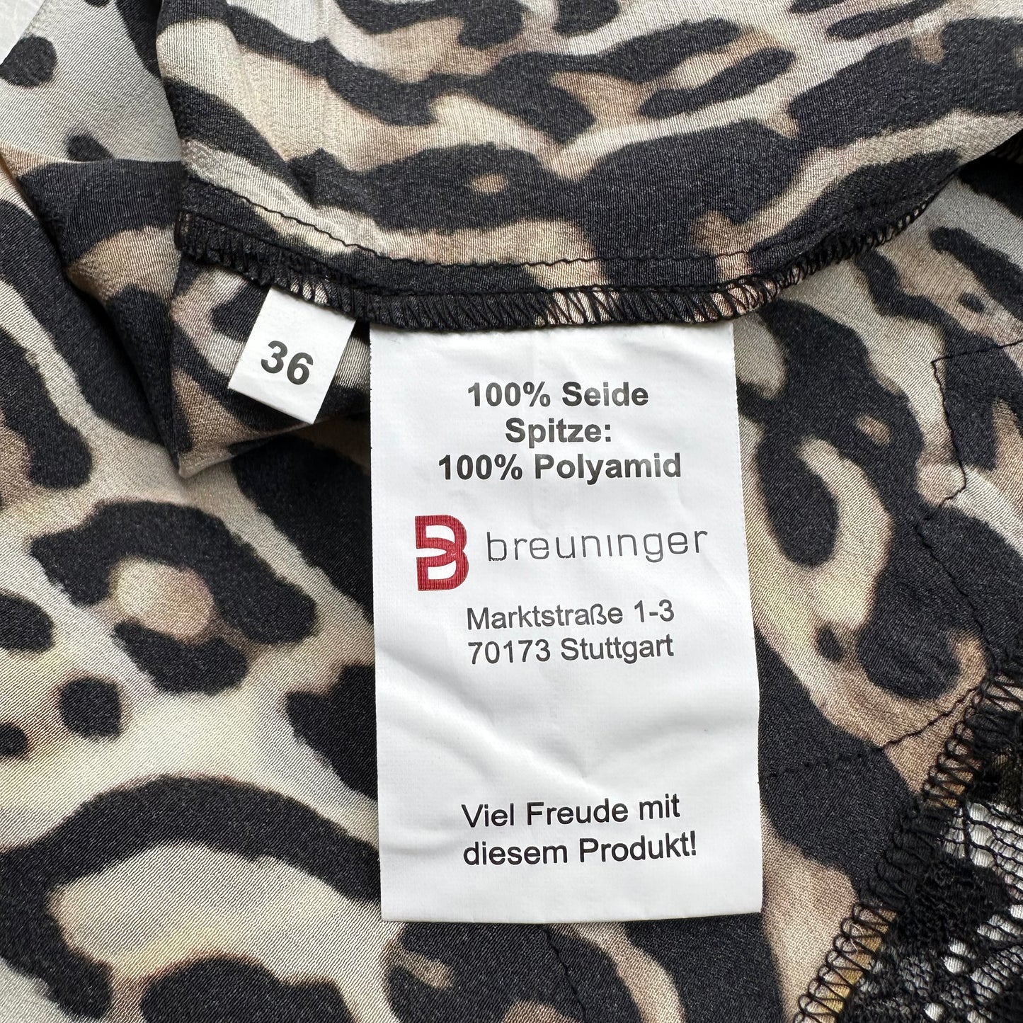 Animal Print Silk Cami Tank Top - size S