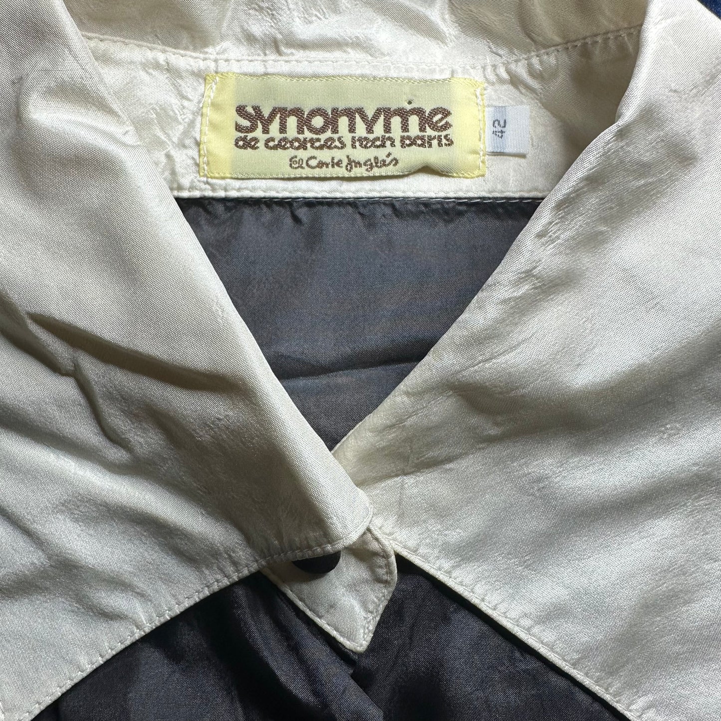 Vintage Gray Silk Blouse