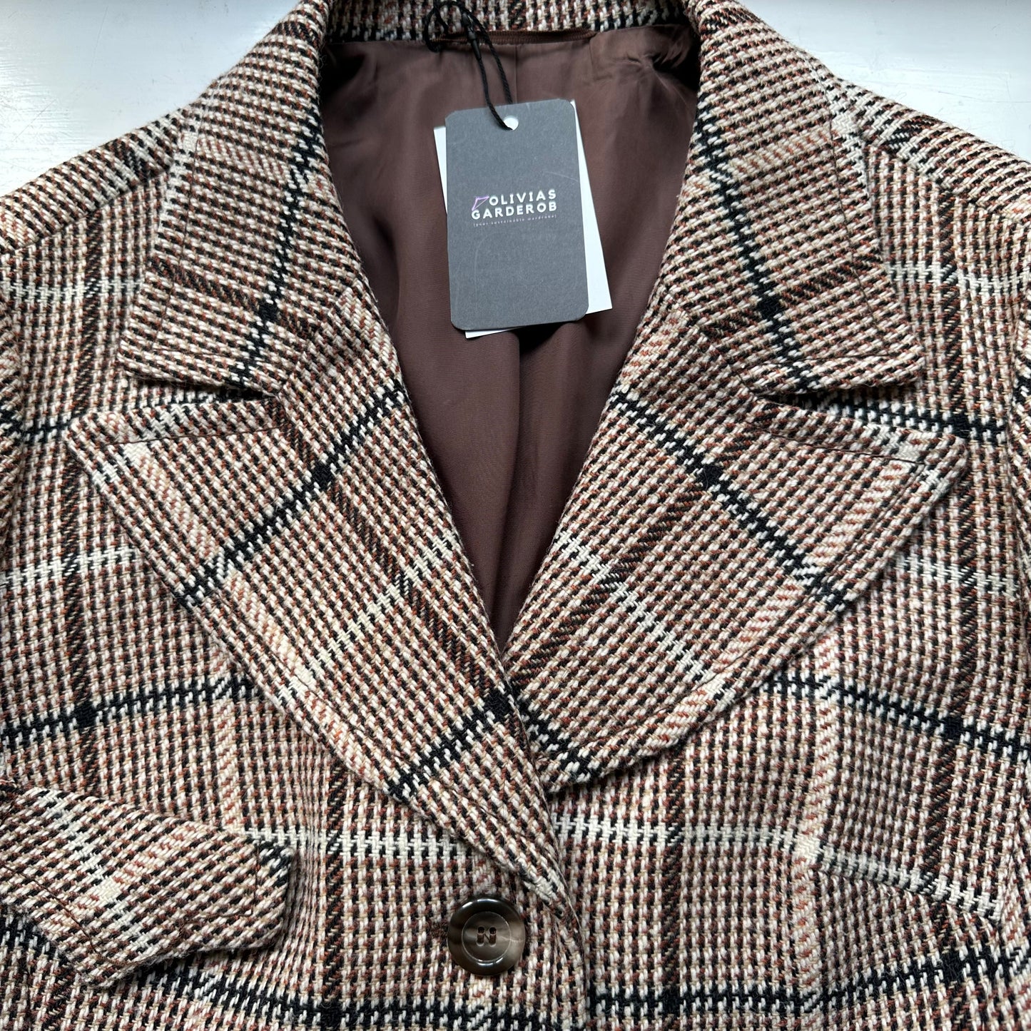 Vintage Wool Blend Tweed Jacket - size M