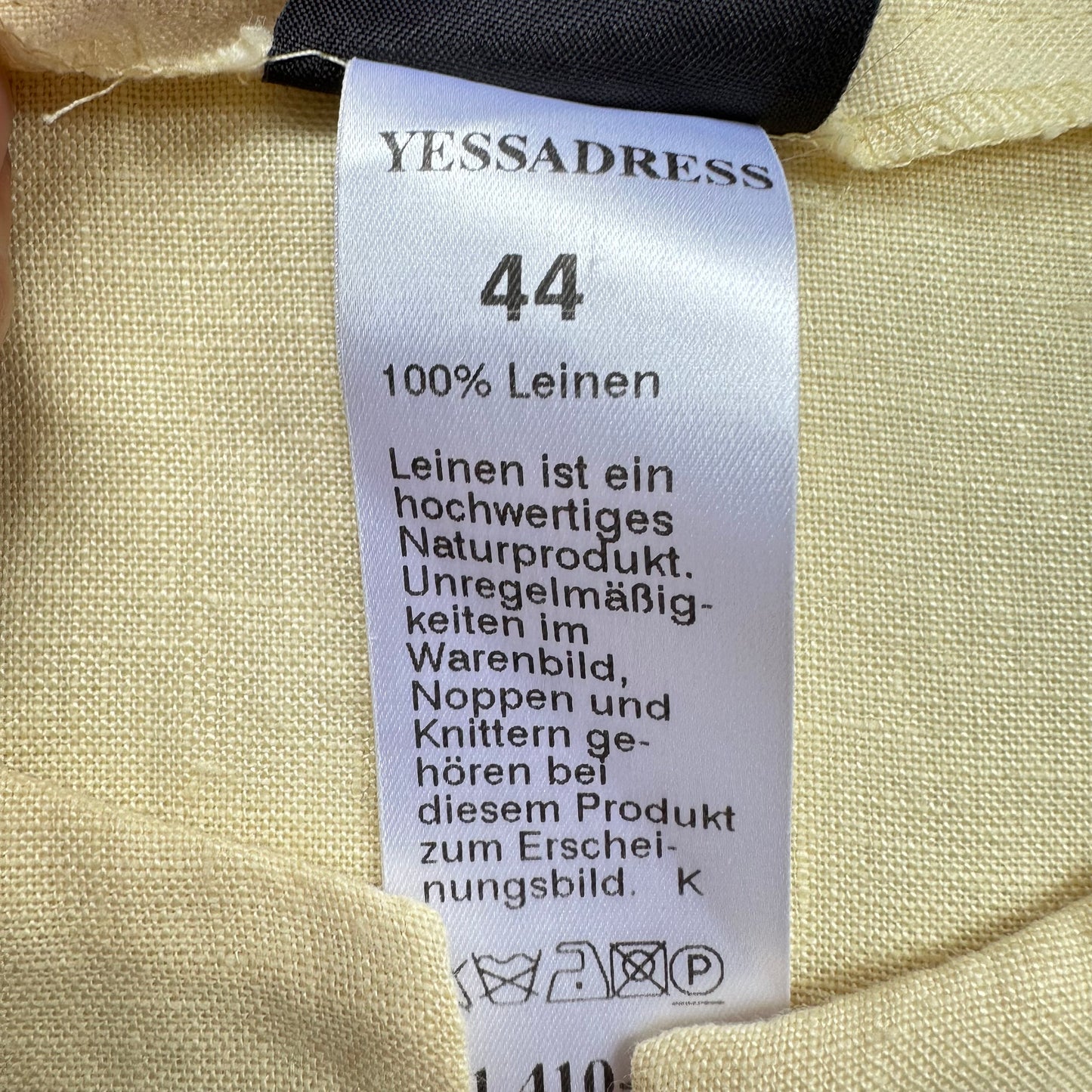 Vintage Linen Dress w/ Bolero - size L
