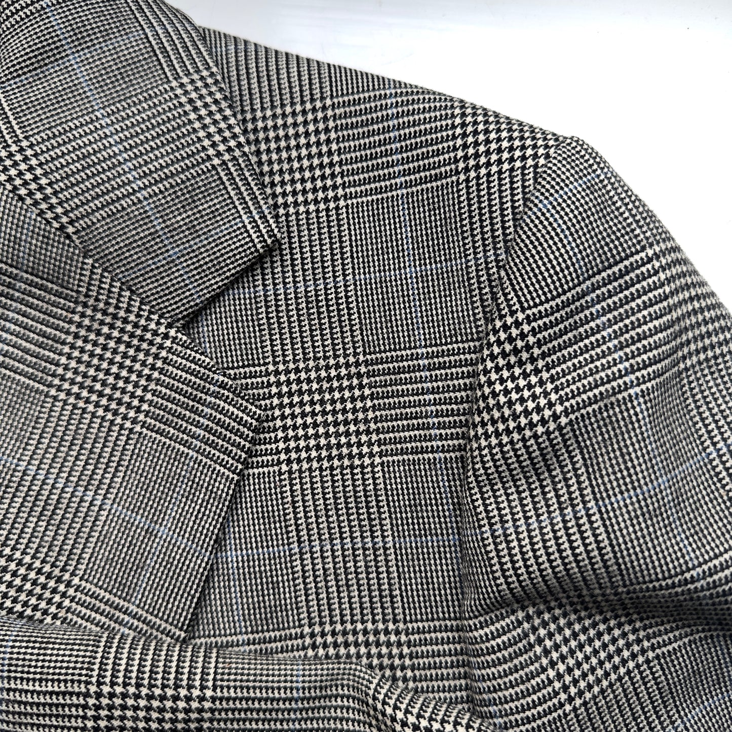 Upcycled Blazer 5 - Cropped, Glen Plaid, Pure Wool