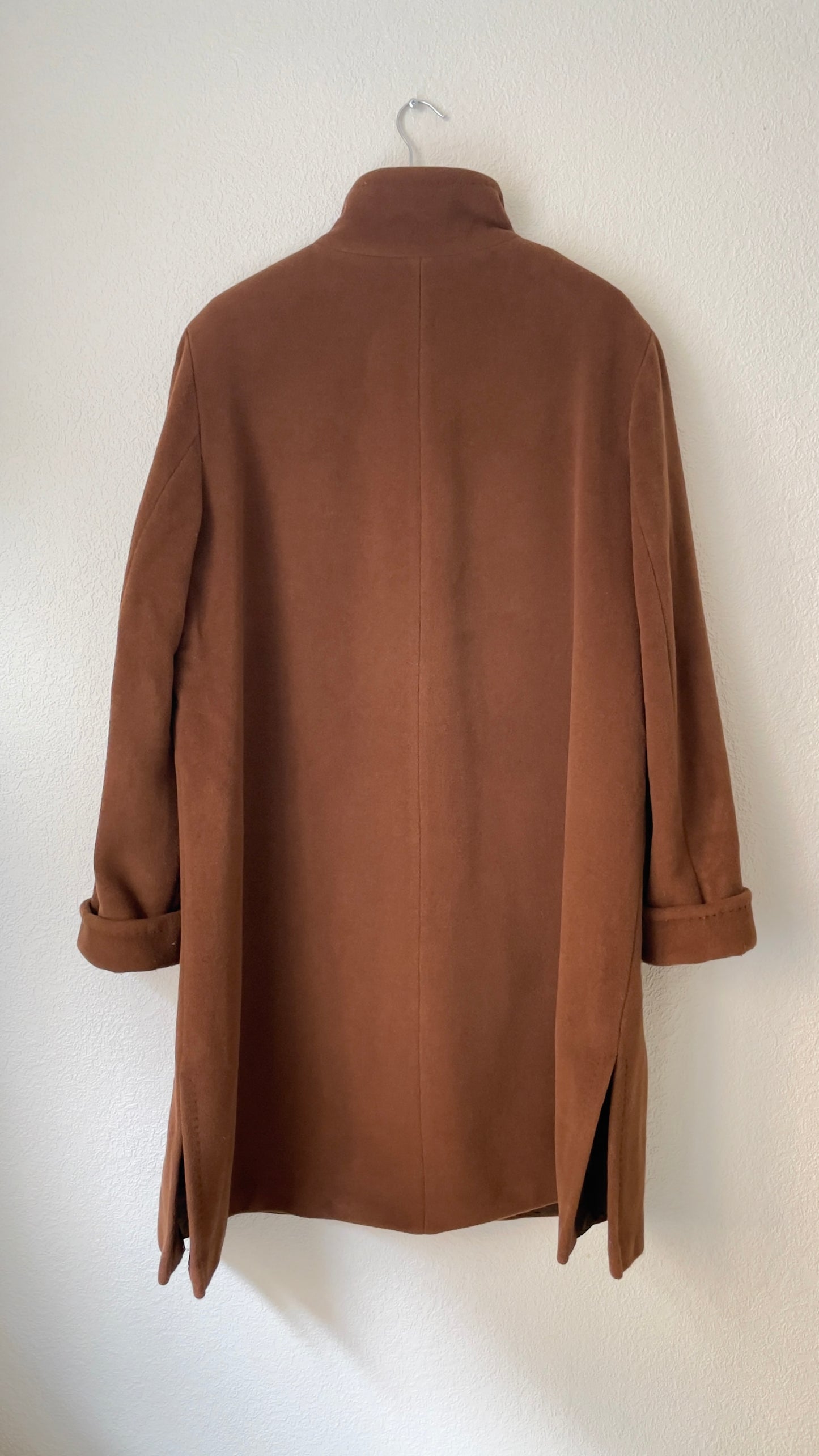 Brown Wool Angora Coat - Marcona
