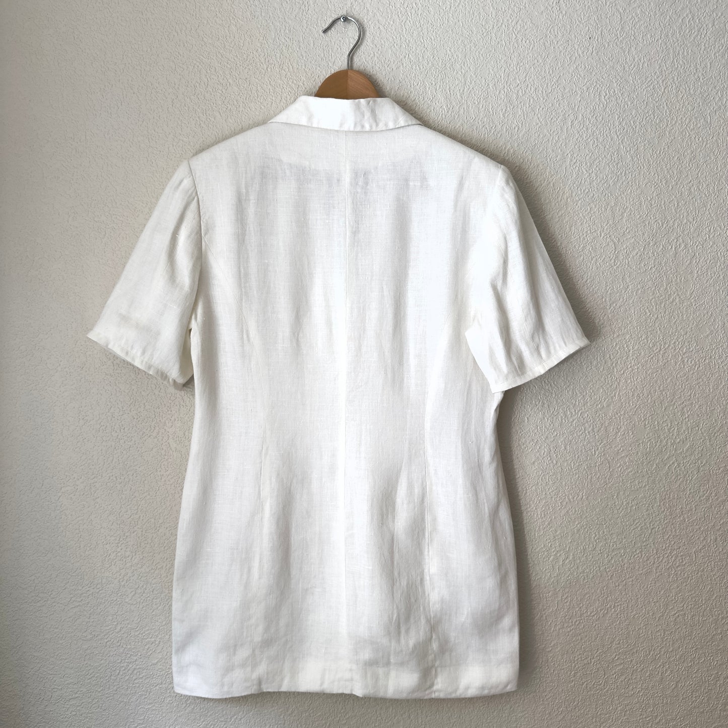 Upcycled Short Sleeved Linen Jacket