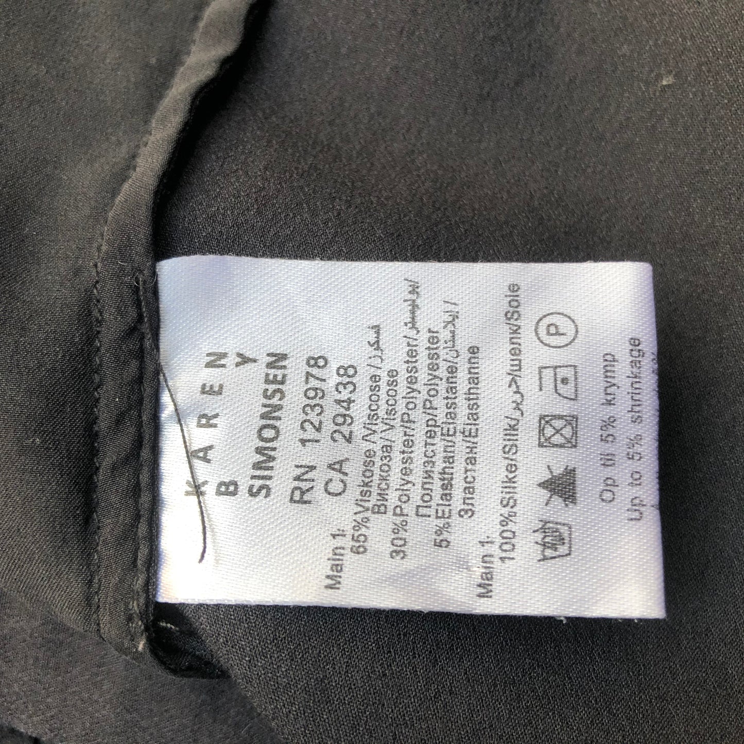 Karen by Simonsen Black Blouse with Lace Mesh