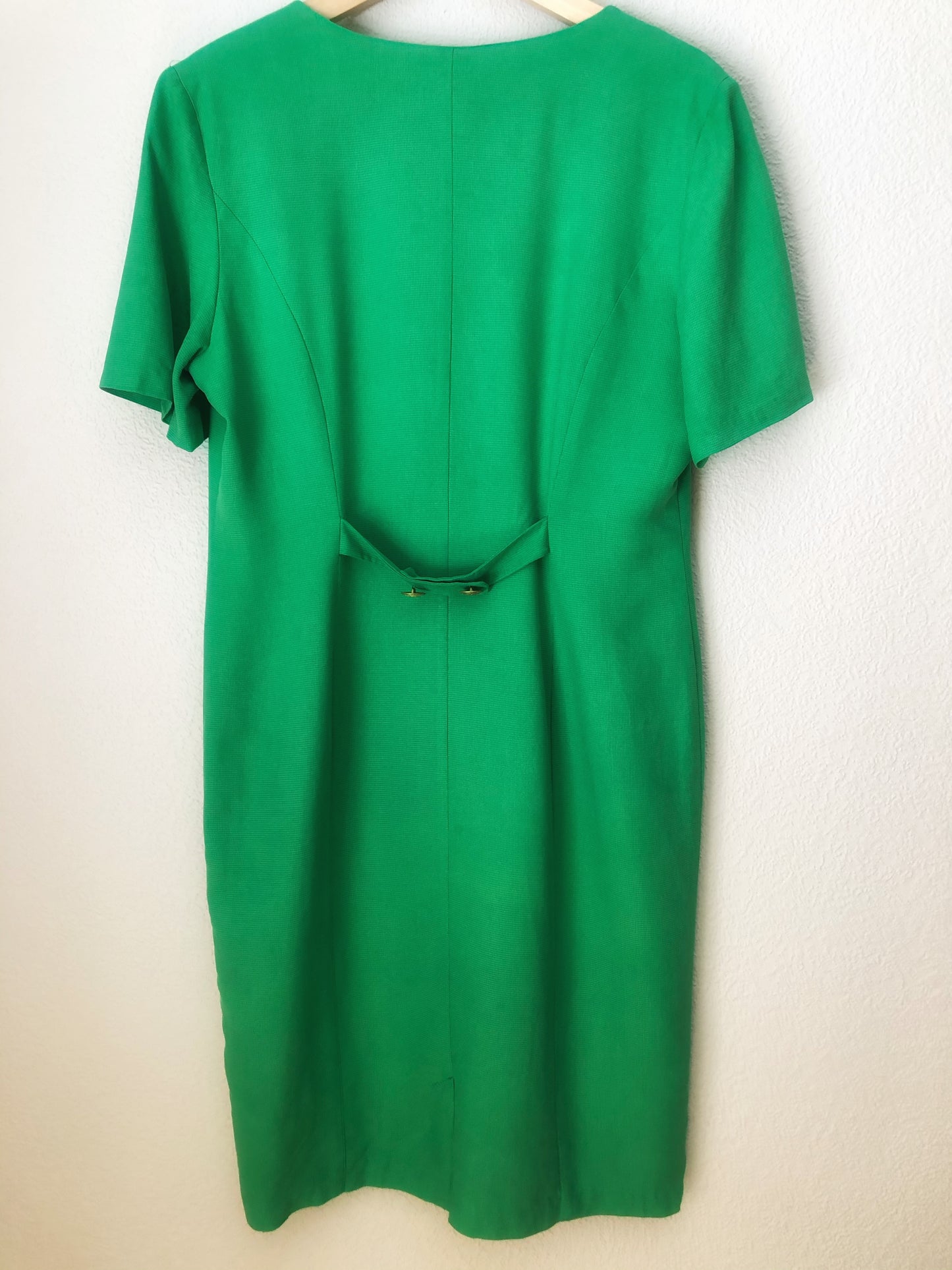 Vintage Green Silk Dress