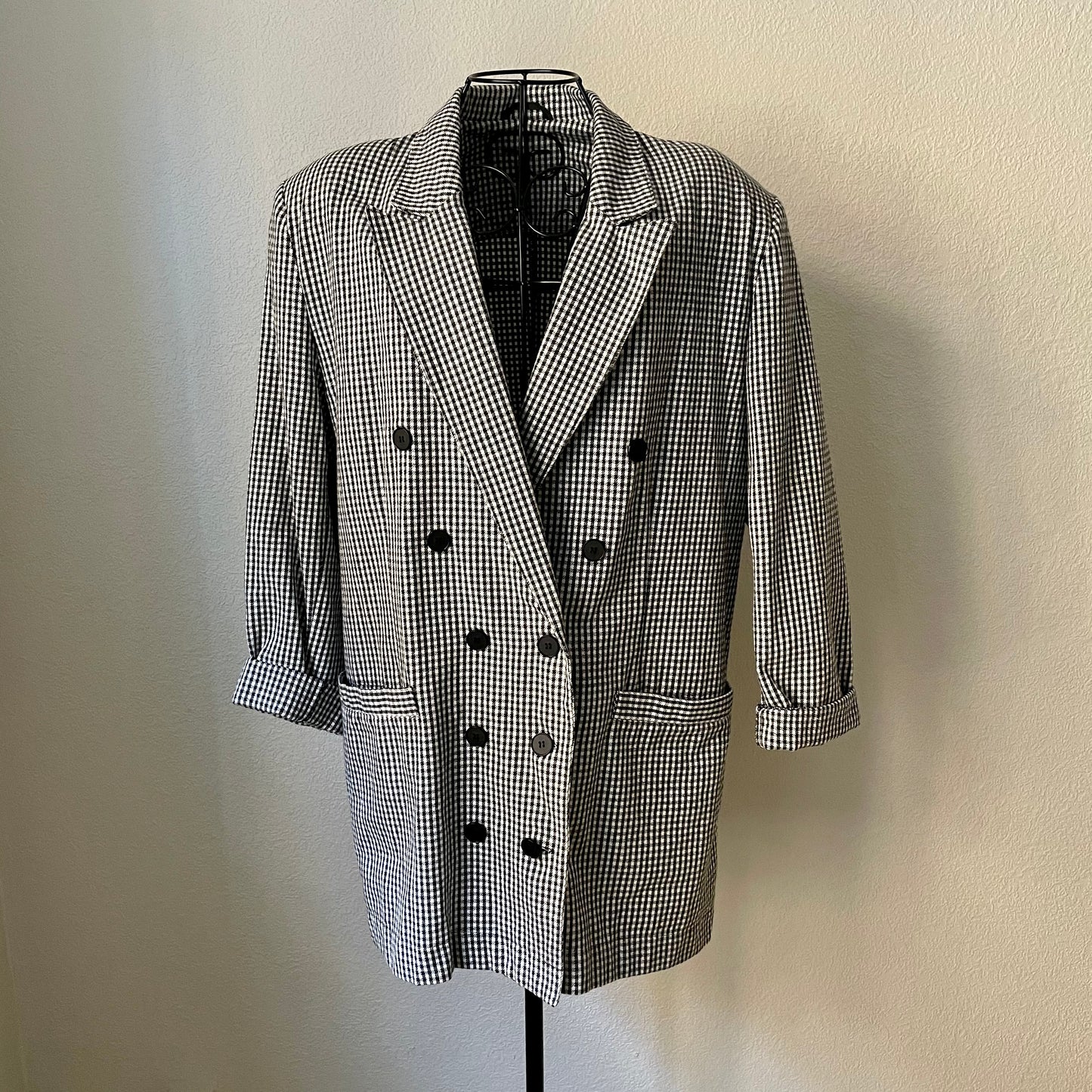 Vintage Checked Blazer