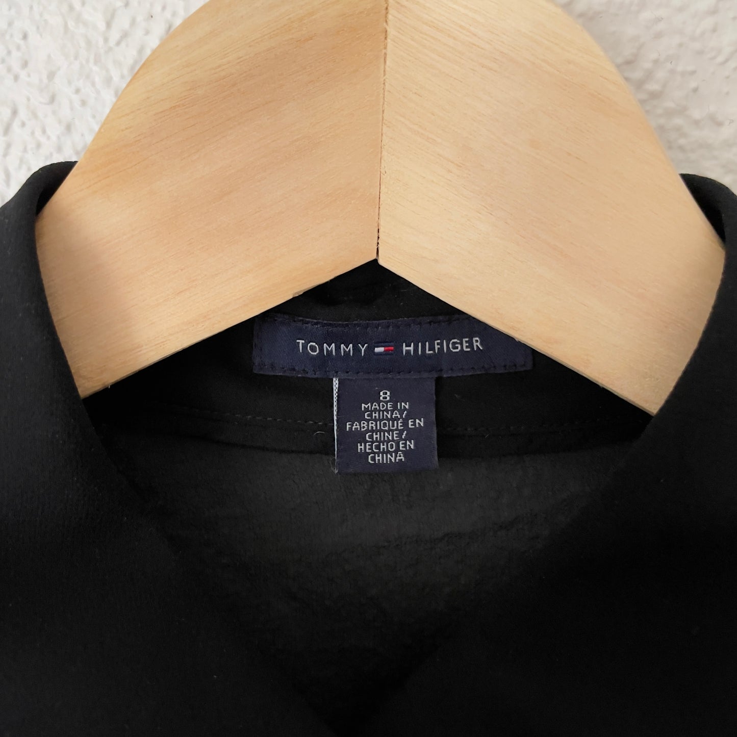 Black Ruffled Silk Blouse - Tommy Hilfiger