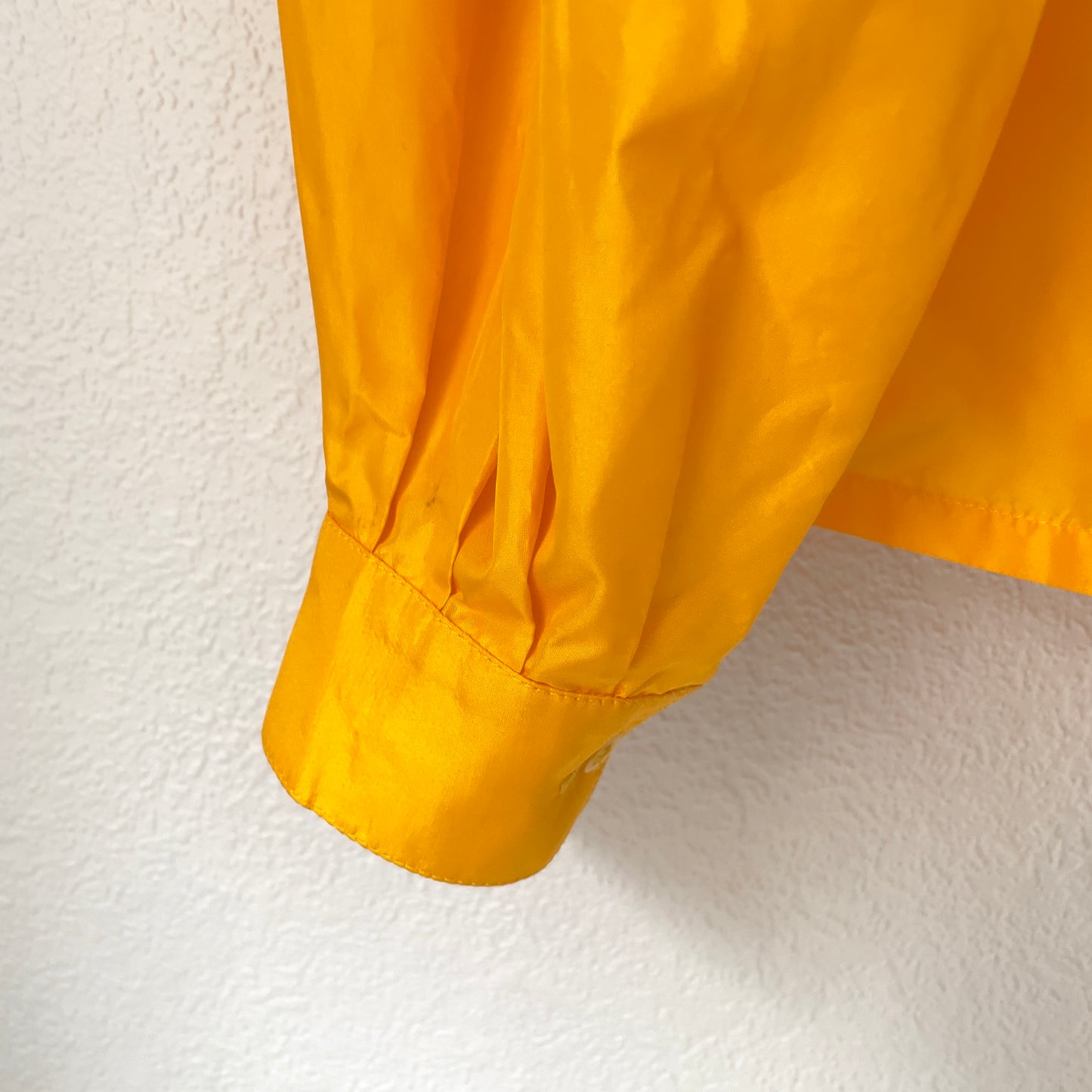 Yellow Vintage Long Sleeve Top - Pure Silk