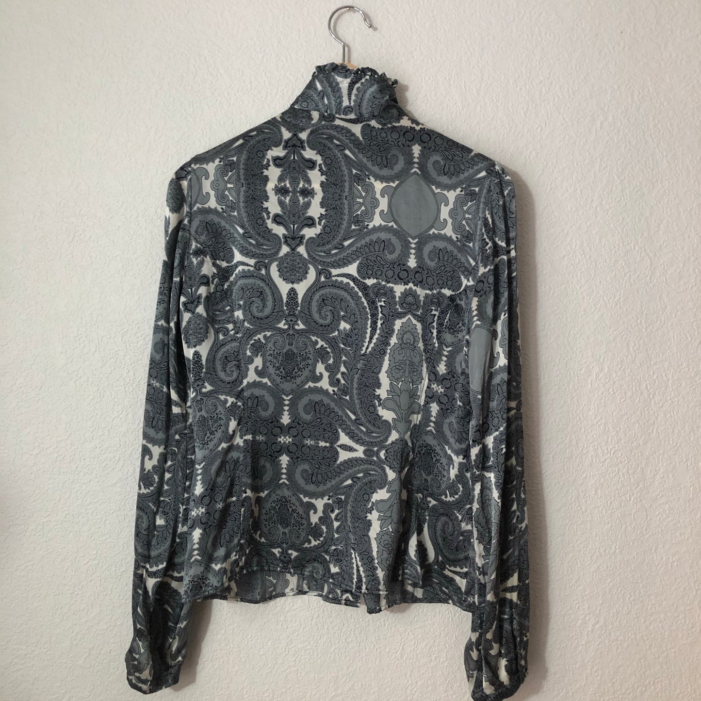 Victorian Paisley Silk Blouse