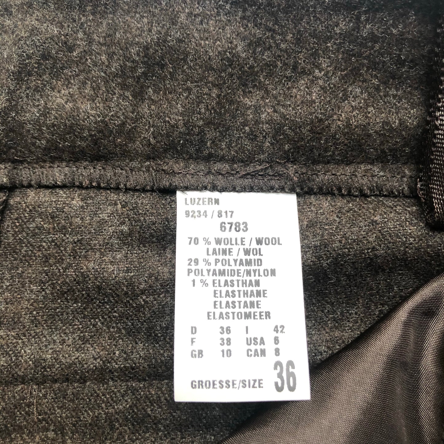 Vintage Brown Wool Culottes