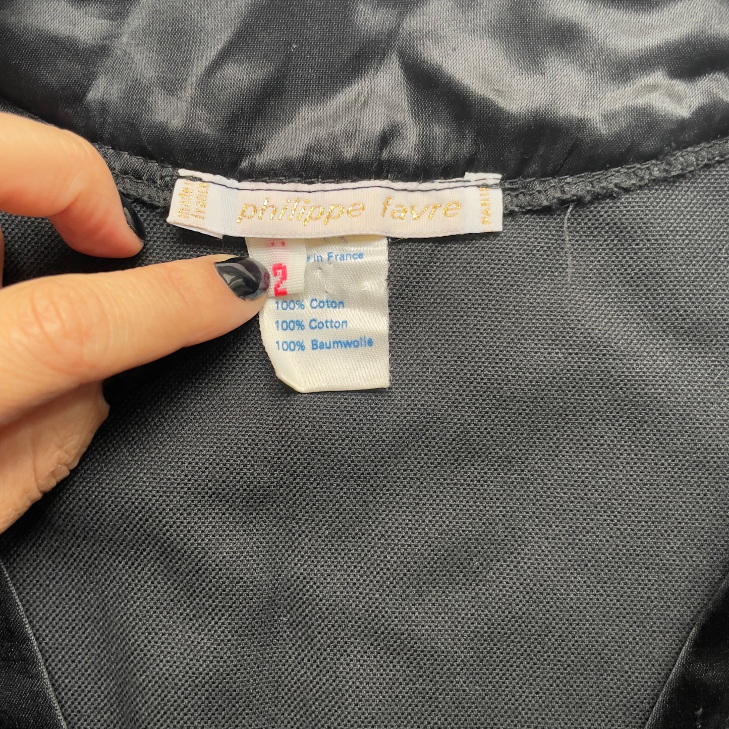 Vintage Black Velvet Dress - size M