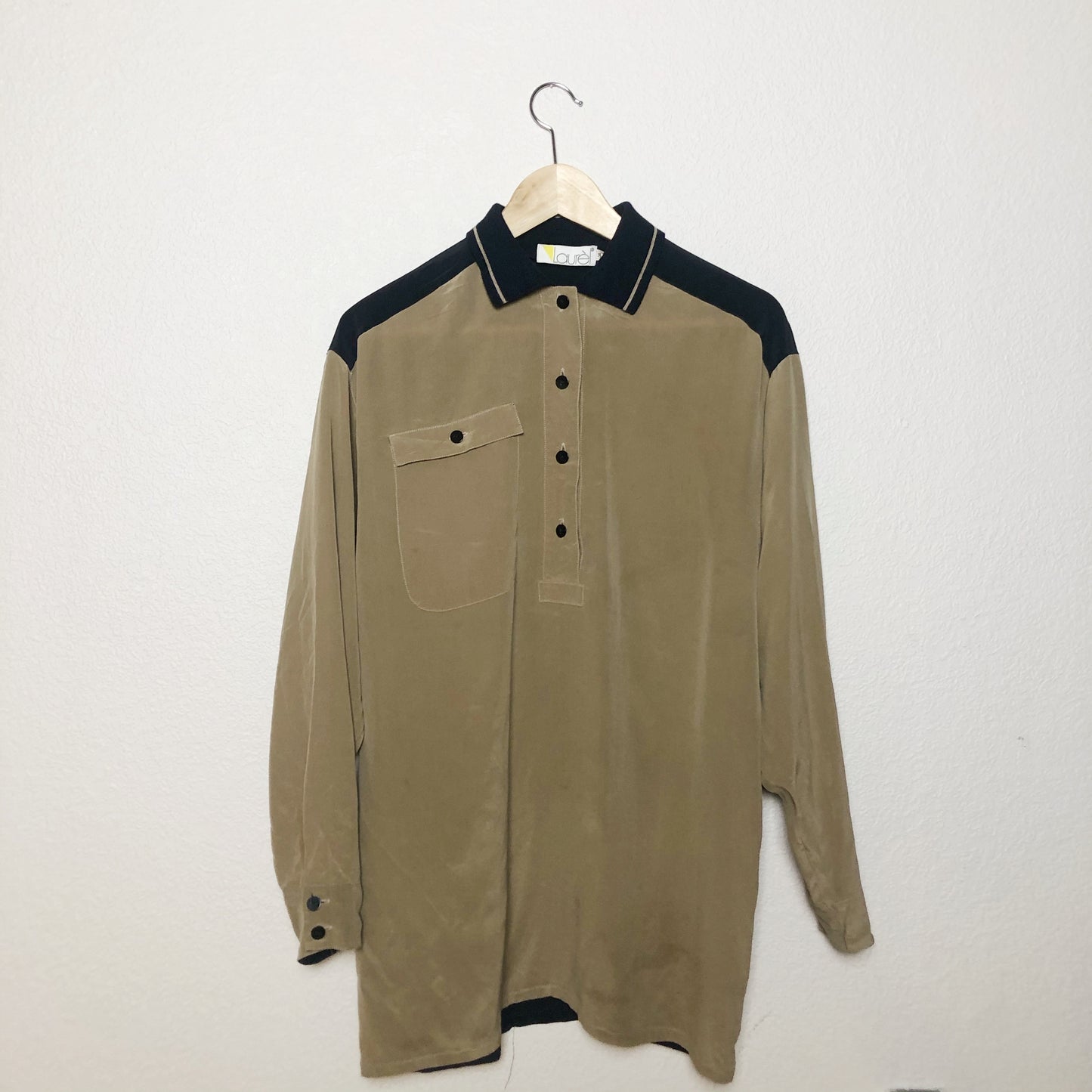 Vintage Laurèl Silk Polo Shirt