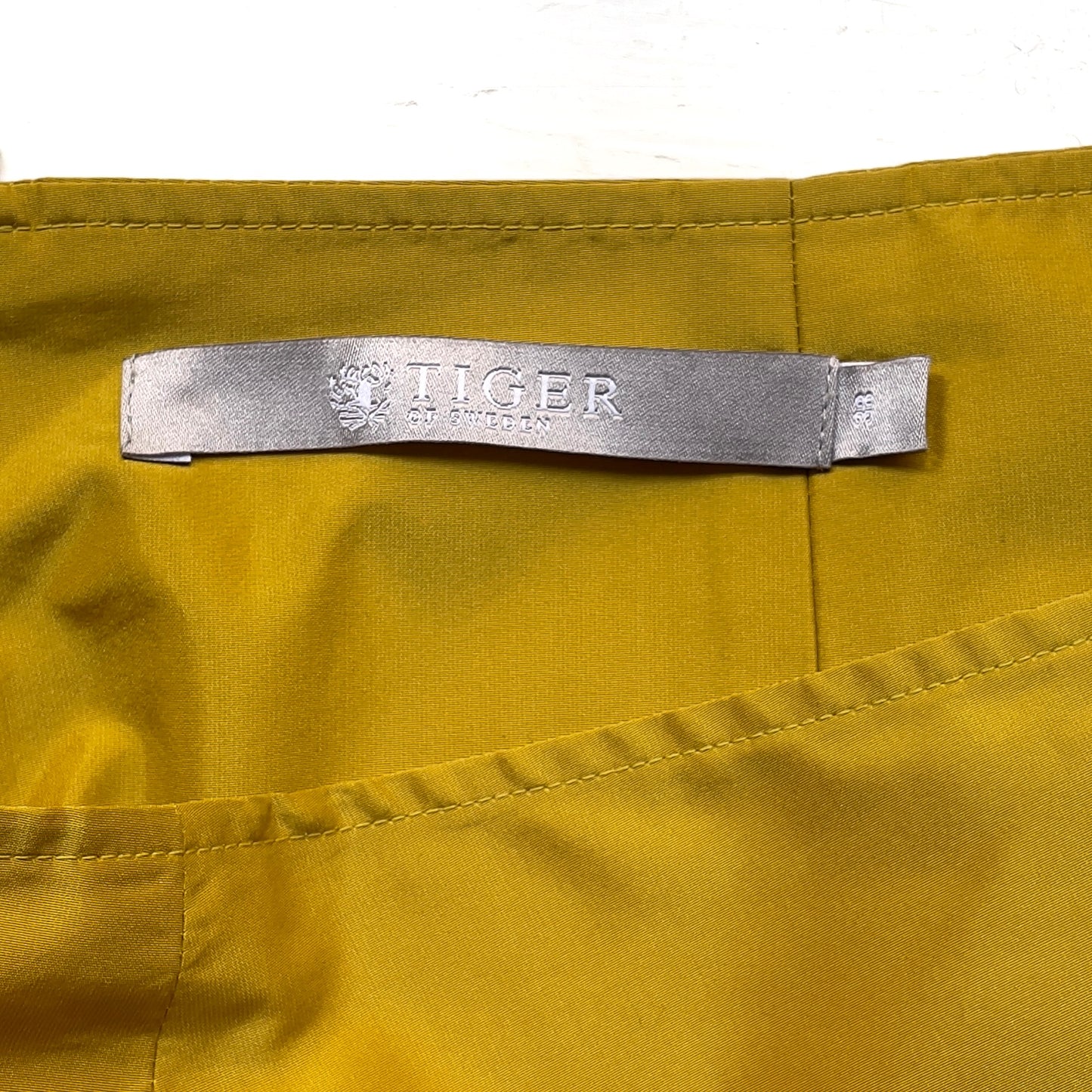 Yellow Silk Mini Skirt - Tiger of Sweden - size EU 36