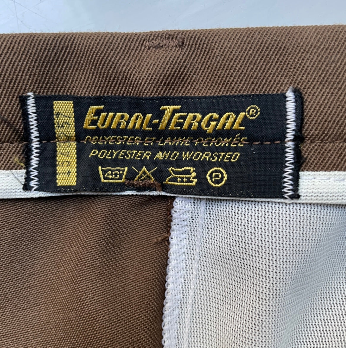 Vintage Brown Flare Pants - size S-M