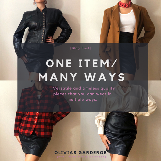 One Item/Many Ways: Leather Skirt