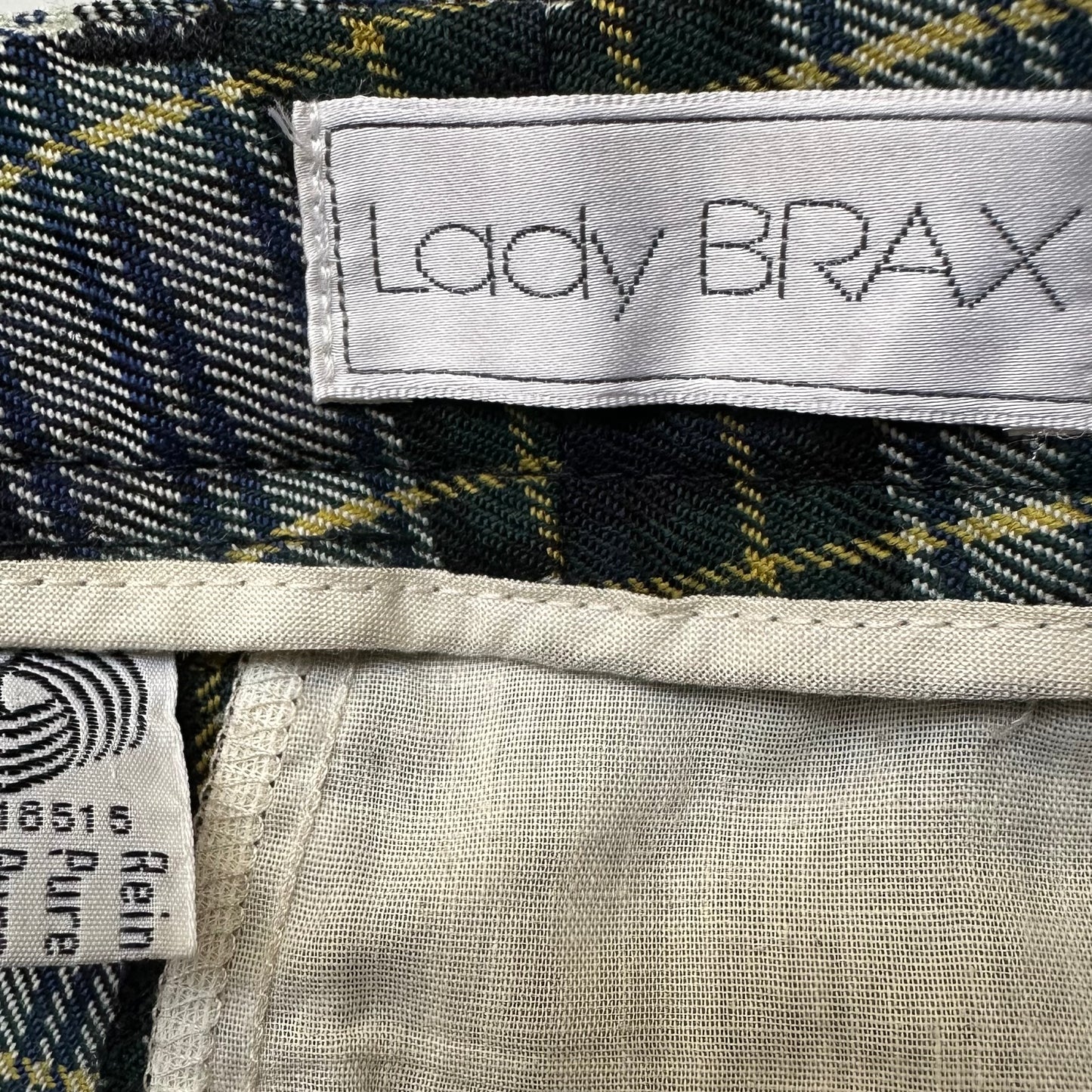 Vintage Plaid Pants - pure wool, size M