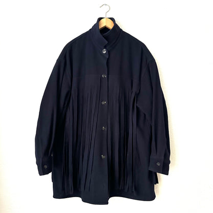 Fringe Wool Blend Jacket - size M