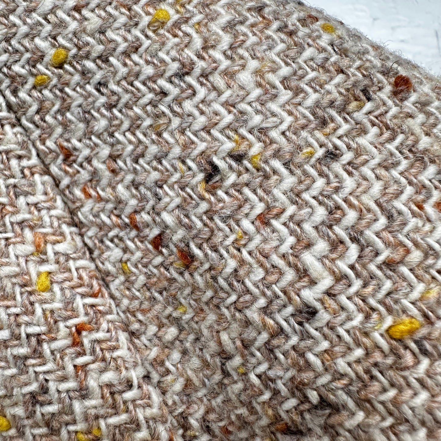 Vintage Beige Tweed Jacket - size M