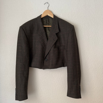 Upcycled Blazer - Houndstooth, Pure Wool