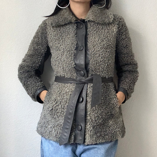 Sheepskin Winter Jacket - size XS-S