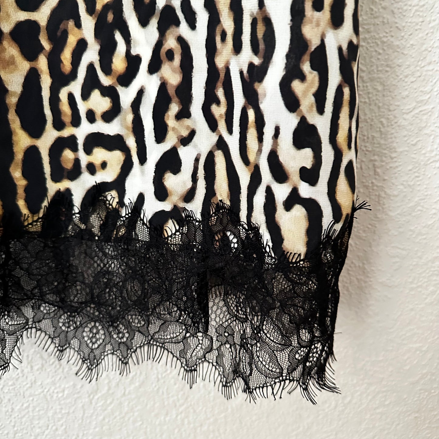 Animal Print Silk Cami Tank Top - size S