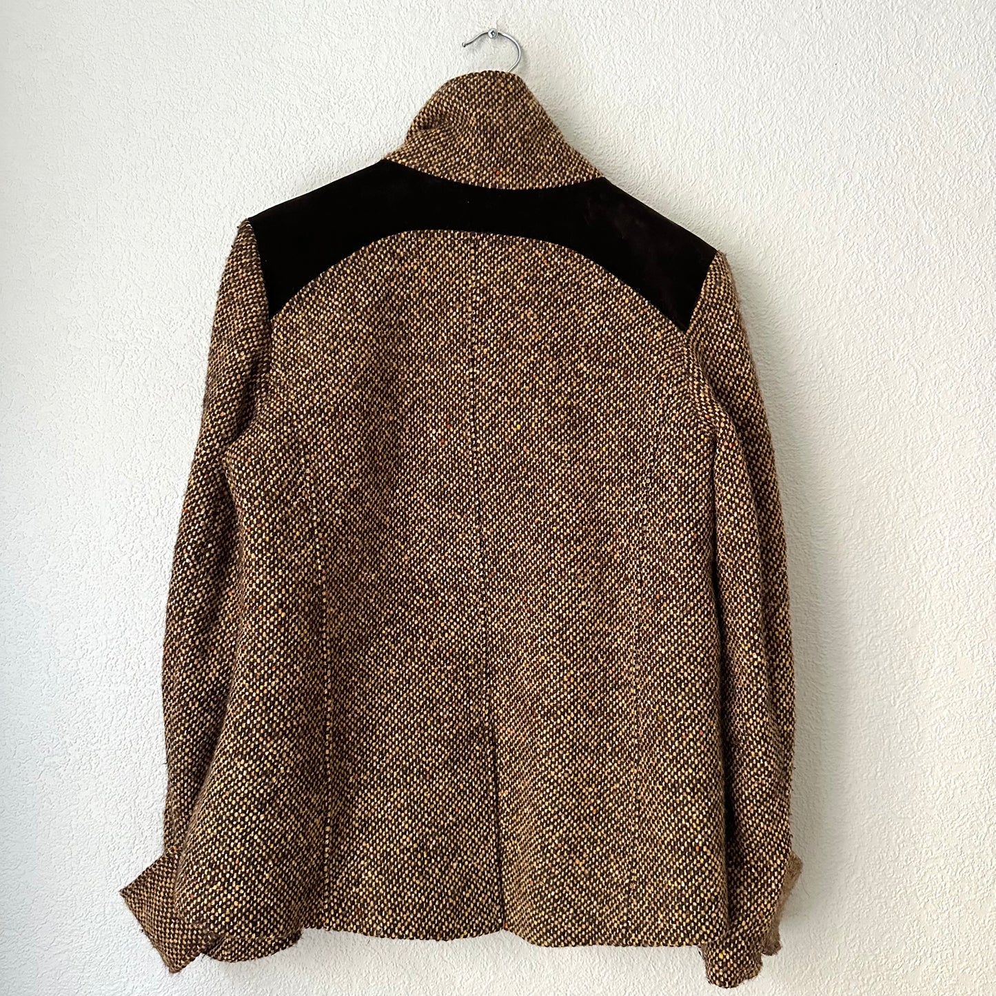 Vintage Tweed Wool Blend Jacket - size M