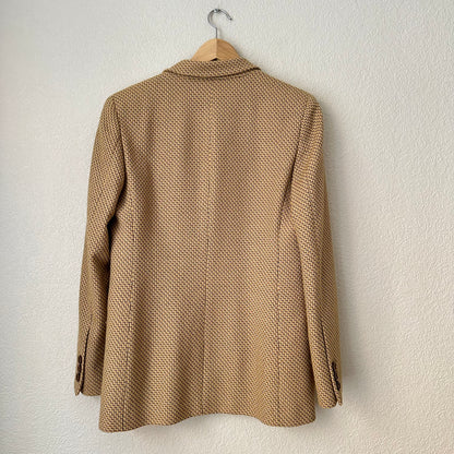 Vintage Beige Wool Blazer - size M