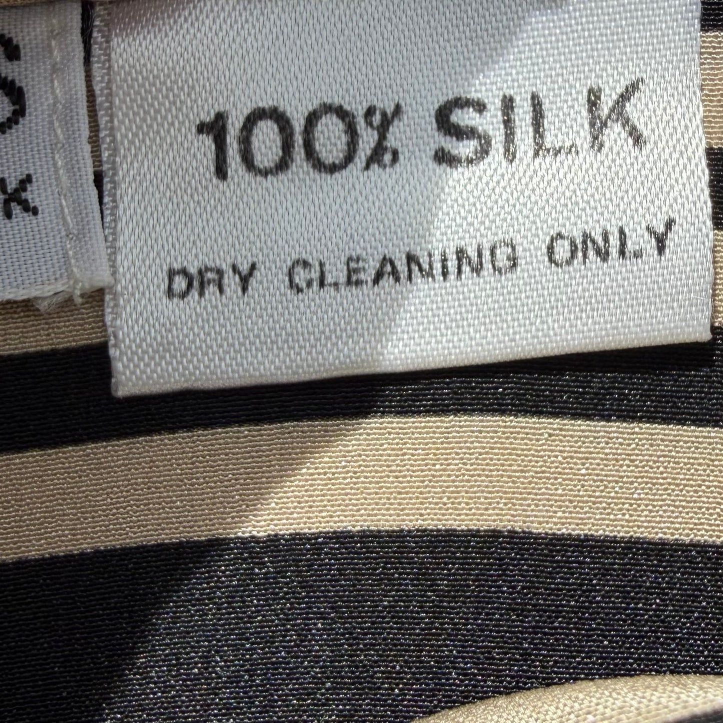 Vintage Striped Silk Skirt - size S-M