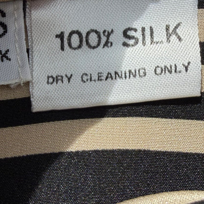Vintage Striped Silk Skirt - size S-M