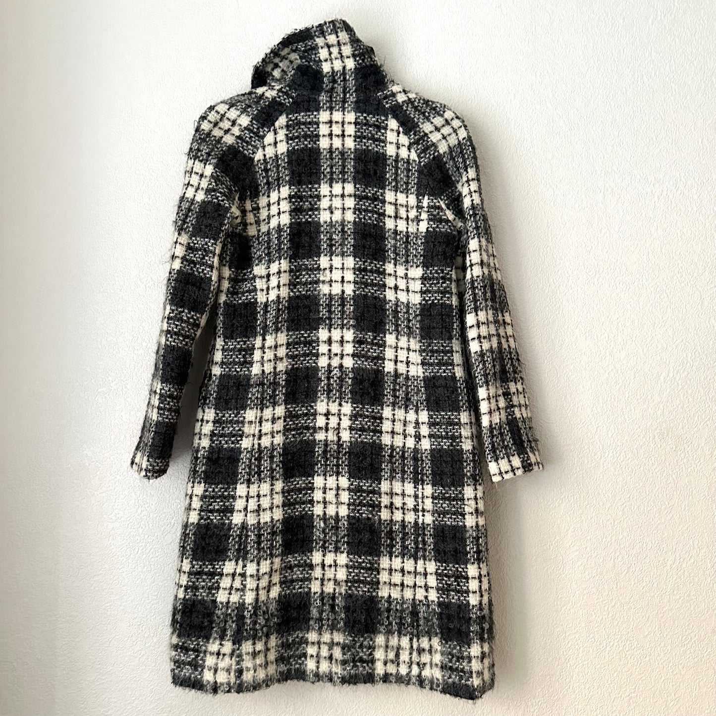 Funnel Neck Mohair Coat - size S