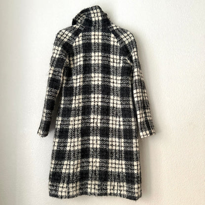 Funnel Neck Mohair Coat - size S
