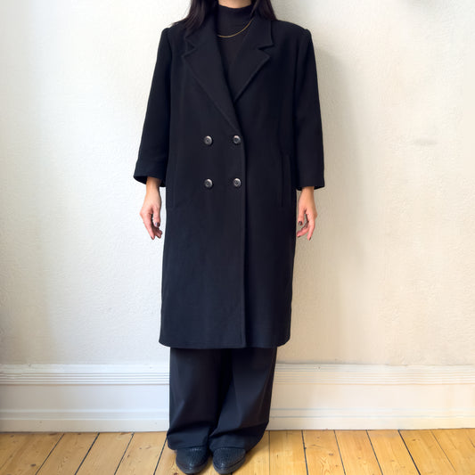 Vintage Black Coat, size L