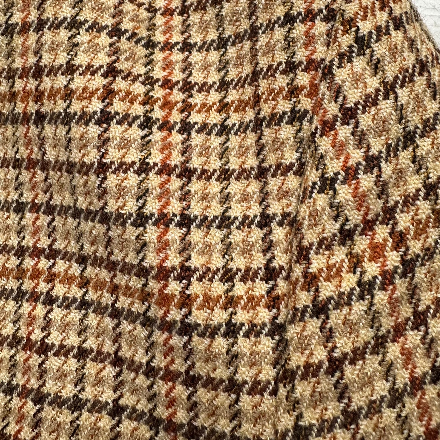 Vintage Houndstooth Plaid Wool Blazer - size 40