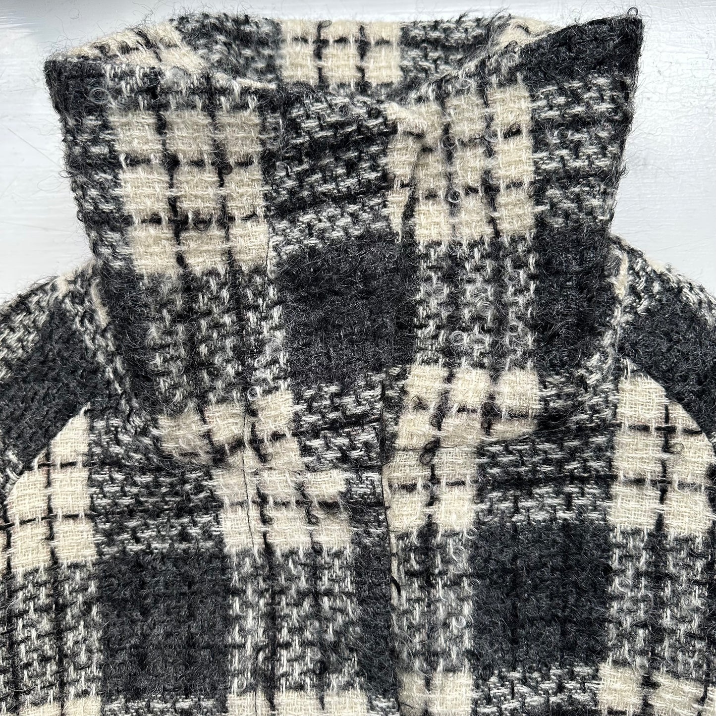 Funnel Neck Mohair Coat - size S