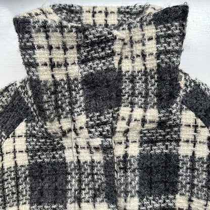 Funnel Neck Mohair Coat - size S