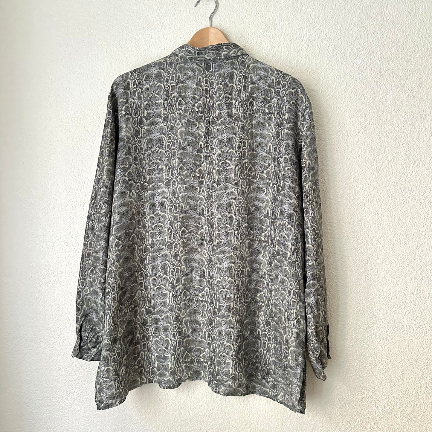 Vintage Oversized Silk Shirt - M-L