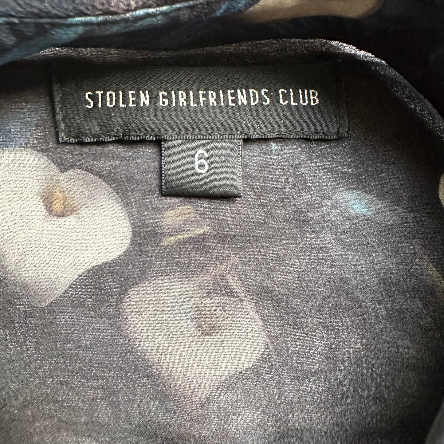 Ruffle Silk Blouse - size S