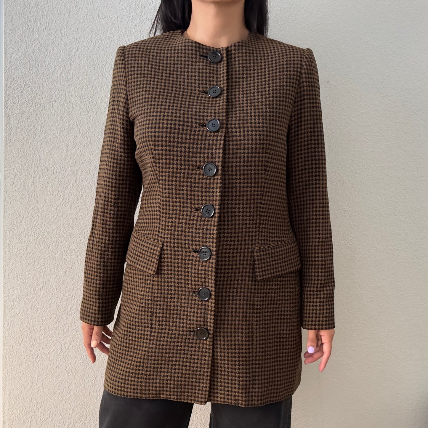 Vintage David Hayes Checkered Wool Jacket