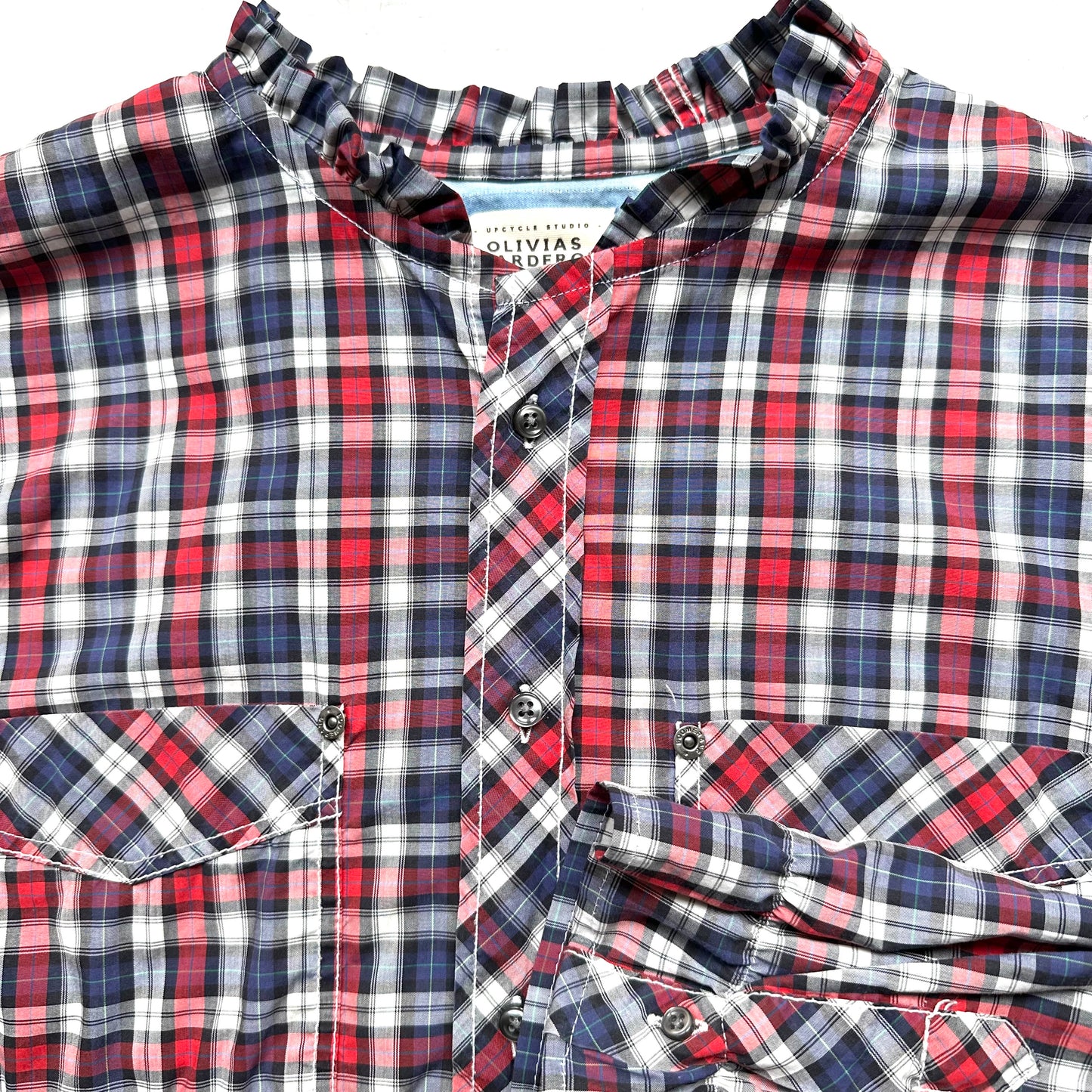 Plaid Shirt - Upcycled Shirt 46 - S-M