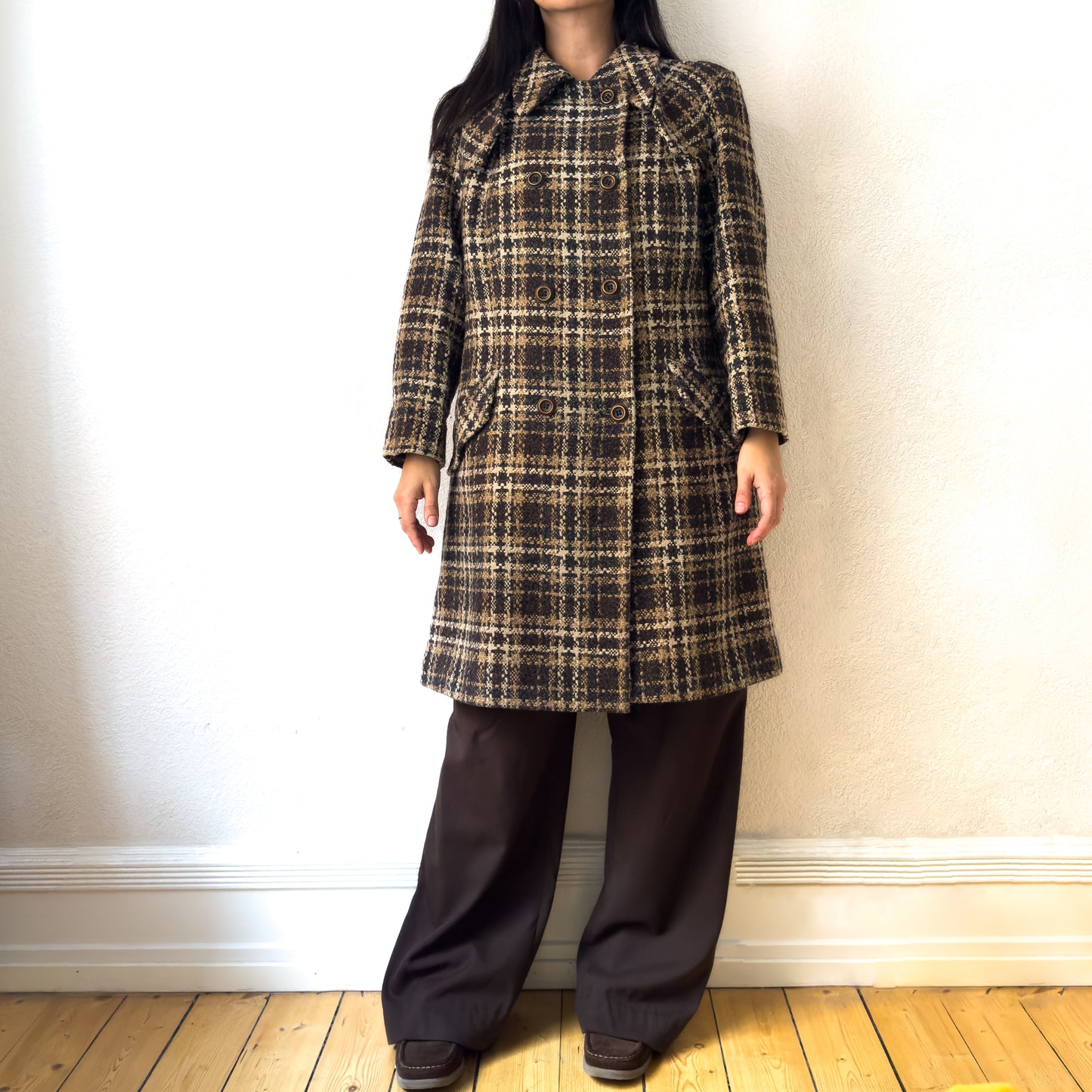 Vintage Tweed Coat - size M