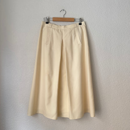 Vintage Pure Wool Midi Skirt