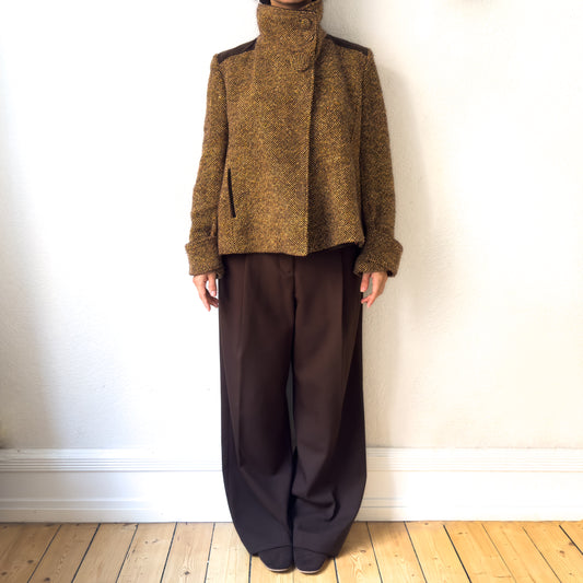 Vintage Tweed Wool Blend Jacket - size M