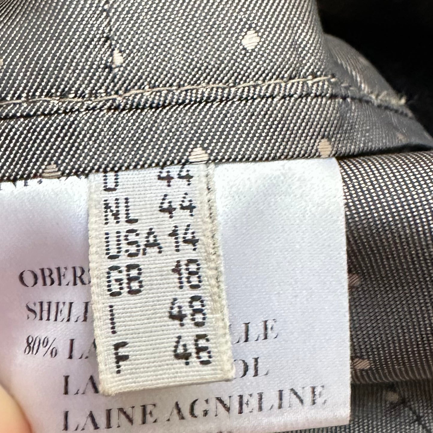 Black Wool Cashmere Blend Coat - size EU44