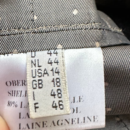 Black Wool Cashmere Blend Coat - size EU44