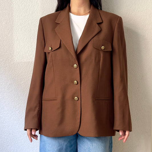 Brown Wool Blazer - size EU44